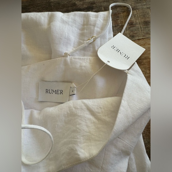 RUMER White Summer Maxi Dress- NEW - Picture 3 of 7